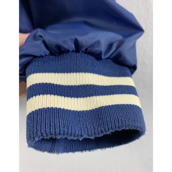 Vintage Wedgefield Jacket Mens Small S Blue Bomber Nylon Snap Up Varsity - Picture 9 of 14